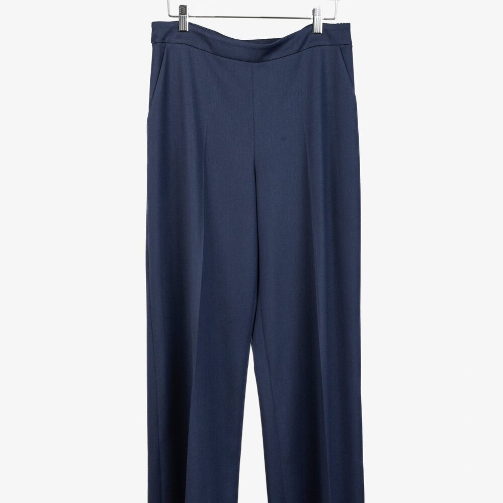 Oscar de la Renta Blue Wide Pant - Picture 1 of 9